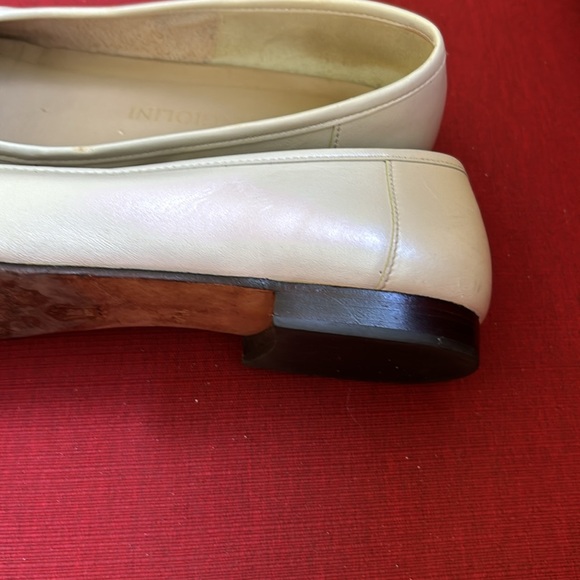Enzo Angiolini leather, ballet flats, small wooden heel, woman’s size 7.5 - Picture 3 of 3